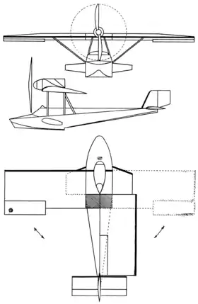 vue en plan de l’avion