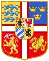 Armoiries de la reine Dorothée de 1445 à 1448.