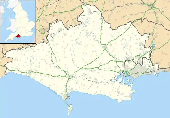 Carte des mégalithes du Dorset