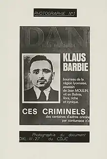 Dossier de photographies soumises aux témoins du procès Barbie, portrait de Klaus Barbie