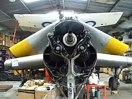 Double Mamba sur un Fairey Gannet non-exposé au Fleet Air Arm Museum, en Australie.