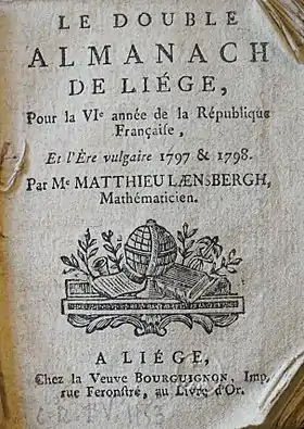 Image illustrative de l’article Almanach de Liège