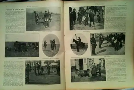 Double-page du 13 octobre 1899, un reportage sur l'armée française