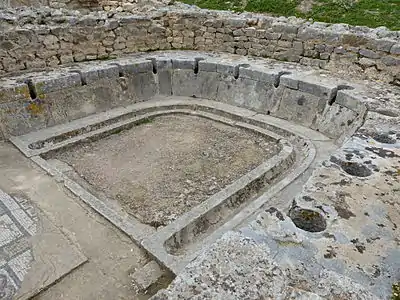 Vue actuelle des latrines.