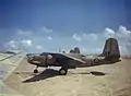 Alignement de Douglas Boston du No 24 Squadron de la South African Air Force à Zuara (Libye) en mars 1943.