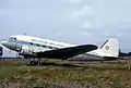 DC-3 Bretagne Air Service n° F-BYCU à Dinard en 1981.