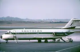 Un Douglas DC-9 de Southern Airways, similaire à celui impliqué dans l'incident.
