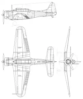 vue en plan de l’avion