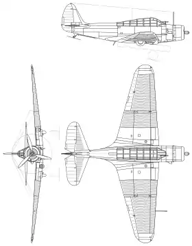 vue en plan de l’avion