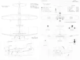 vue en plan de l’avion