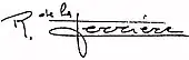 signature de Serge Raynaud de la Ferrière