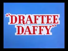 Description de l'image Draftee Daffy title card.png.