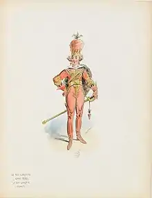 Costume du Roi Carotte pour Le Roi Carotte de Jacques Offenbach (1872)
