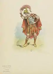 Costume d'Achille pour La Belle Hélène de Jacques Offenbach (1864)