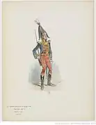 Costume de Fritz à l'acte I pour La Grande-Duchesse de Gérolstein de Jacques Offenbach (1867)