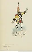 Costume de Fritz à l'acte I pour La Grande-Duchesse de Gérolstein de Jacques Offenbach (1867)