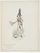 Costume de Paul à l'acte I pour La Grande-Duchesse de Gérolstein de Jacques Offenbach (1867)