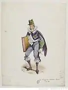 Costume d'Antonio pour Les Brigands de Jacques Offenbach