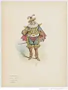 Costume de Gloria-Cassis pour Les Brigands de Jacques Offenbach