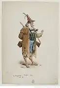 Costume de Pietro pour Les Brigands de Jacques Offenbach