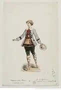 Costume de Fragoletto pour Les Brigands de Jacques Offenbach