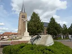 Planciusplein et l'église Saint Jean Baptiste.