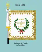 Drapeau de la légion de l'Aude (avers)