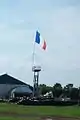 Drapeau acadien à Shippagan, août 2009