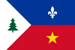 Drapeau des Acadiens du Comté d'Aroostook (Maine).