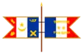 Drapeau de Aïn Sefra et du véhicule du Général Laperrine (Algérie française)