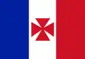 Drapeau du protectorat français sur Uvéa (Wallis-et-Futuna) (1860-1886).