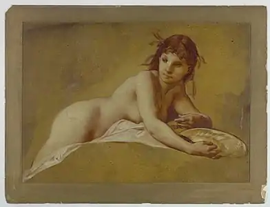 Étude de nu (fin du XIXe siècle, New York, Cooper–Hewitt, Smithsonian Design Museum.