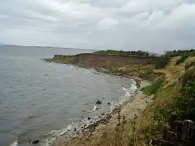 Falaises à l'ouest de l'île.