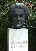 Buste d'Olga Körner à Dresde.