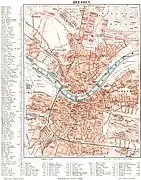 Carte de la ville en 1895.