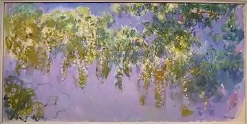 Étude de glycine, Claude Monet, 1919-1920.