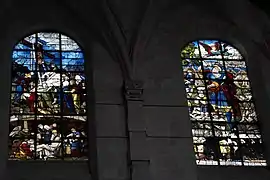Détail du transept sud  typique du gothique des temps modernes (XVIIe siècle).