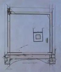 essin représentant le plan d'un édifice antique.