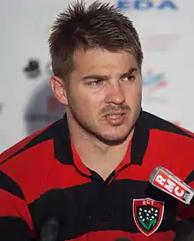 Description de l'image Drew Mitchell - US Oyonnax - Rugby club toulonnais, 28th September 2013 (cropped).jpg.