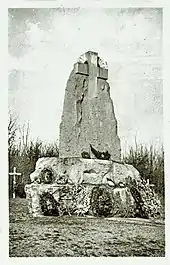 Monument à Émile Driant et son bataillon au Bois des Caures.