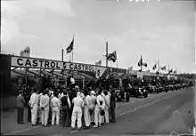 Les pilotes au départ de l'édition 1933 des 24 heures du Mans