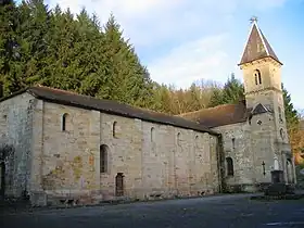 Abbaye de Droiteval sur la commune de Claudon.