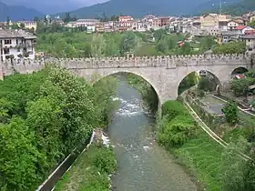 Ponte del Diavolo, Dronero, Italie.