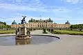 La fontaine d'Hercule, dans le jardin baroque