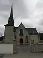 Façade occidentale de l'église Saint-Pierre.