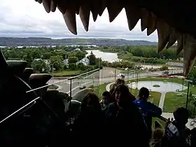 Vue depuis la gueule du T-Rex