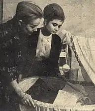 Avec Marta Benčina en 1961