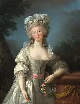 Madame du Barry par Élisabeth Vigée Le Brun (galerie nationale d'art de Washington, 1782.).