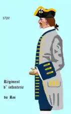 régiment du Roi de 1720 à 1734