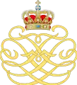 Monogramme du Roi Fréderic VIII de la Reine Lovisa de Danemark.
